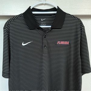 Florida Gators Nike Striped Polo Shirt Size Medium